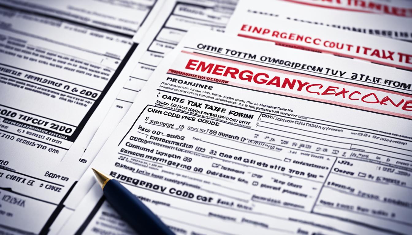 emergency tax code