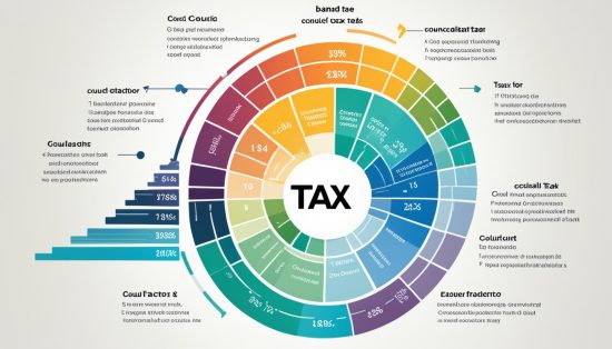 council tax band f calculation